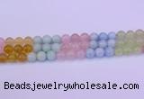 CMQ363 15.5 inches 10mm round rainbow quartz beads wholesale