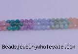 CMQ393 15.5 inches 10mm faceted nuggets mixed quartz beads