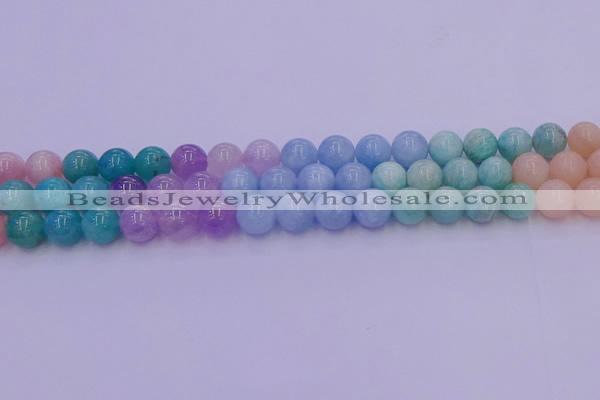 CMQ404 15.5 inches 12mm round mixed quartz beads wholesale