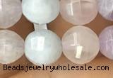 CMQ423 15.5 inches 10mm faceted round natural mixed quartz beads