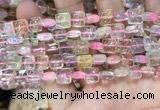 CMQ503 15.5 inches 8*8mm square colorfull quartz beads wholesale