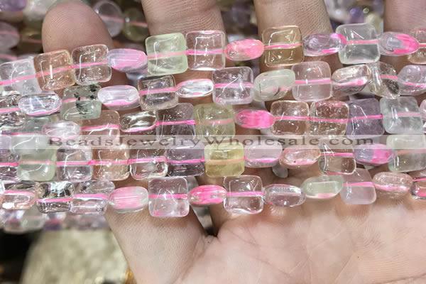 CMQ503 15.5 inches 8*8mm square colorfull quartz beads wholesale