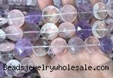 CMQ526 15.5 inches 18mm faceted coin colorfull quartz beads