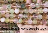 CMQ536 15.5 inches 12mm faceted round colorfull quartz beads