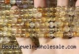 CMQ560 15.5 inches 6mm faceted round citrine gemstone beads