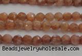 CMS1010 15.5 inches 4mm faceted round AA grade moonstone beads