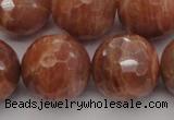 CMS1018 15.5 inches 18mm faceted round AA grade moonstone beads