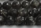 CMS1077 15.5 inches 10mm faceted round grey moonstone beads wholesale