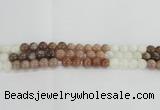 CMS1083 15.5 inches 10mm round mixed moonstone beads wholesale