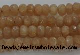 CMS1090 15.5 inches 4*6mm faceted rondelle moonstone beads