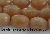 CMS1100 15.5 inches 12*16mm faceted rice moonstone gemstone beads