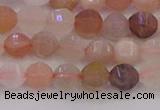 CMS1166 15.5 inches 6mm faceted round rainbow moonstone beads