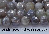 CMS1311 15.5 inches 6mm faceted round AB-color grey moonstone beads