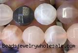 CMS1470 15.5 inches 6mm faceted round moonstone beads wholesale