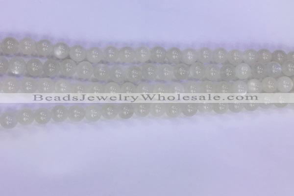 CMS1486 15.5 inches 6mm round white moonstone beads wholesale