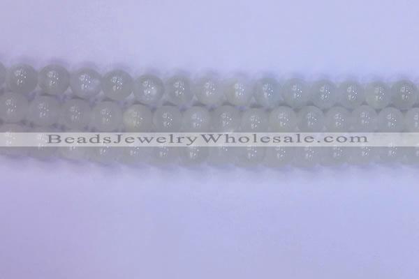 CMS1487 15.5 inches 8mm round white moonstone beads wholesale