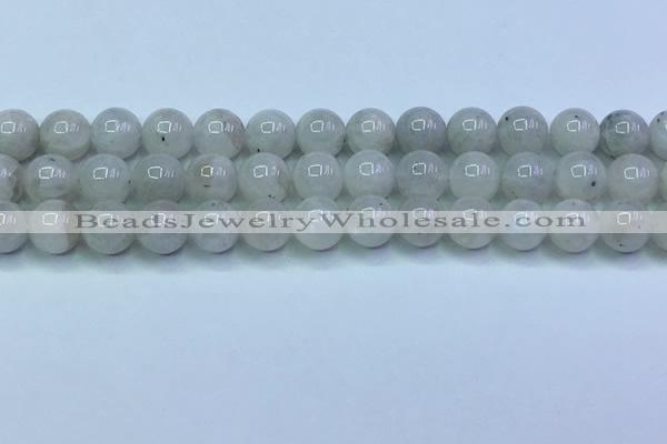 CMS1491 15.5 inches 8mm round white moonstone beads wholesale