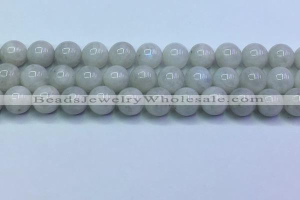 CMS1493 15.5 inches 12mm round white moonstone beads wholesale