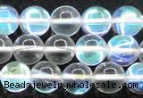 CMS1503 15.5 inches 10mm round synthetic moonstone beads wholesale