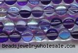 CMS1571 15.5 inches 6mm round synthetic moonstone beads wholesale