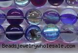 CMS1574 15.5 inches 12mm round synthetic moonstone beads wholesale