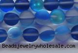 CMS1588 15.5 inches 10mm round matte synthetic moonstone beads