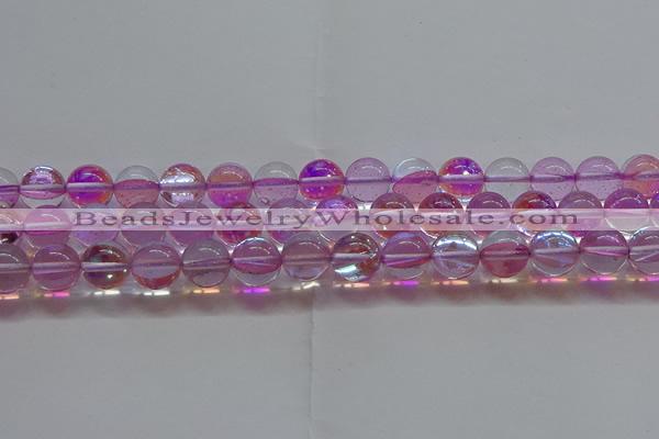 CMS1594 15.5 inches 12mm round synthetic moonstone beads wholesale