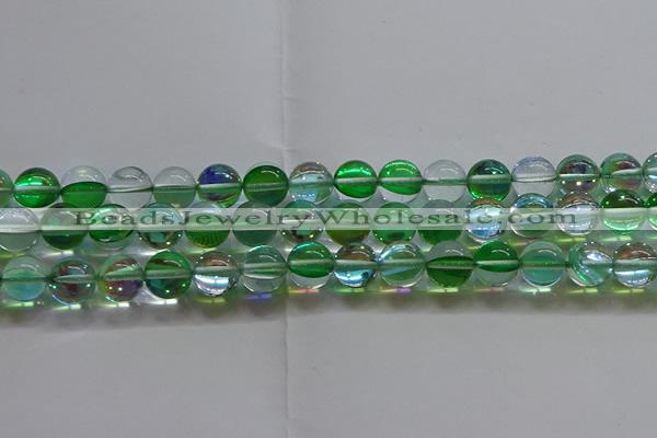 CMS1604 15.5 inches 12mm round synthetic moonstone beads wholesale