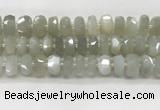 CMS1658 15.5 inches 6*13mm - 8*14mm faceted tyre moonstone beads