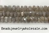 CMS1661 15.5 inches 6*12mm - 8*13mm faceted tyre moonstone beads