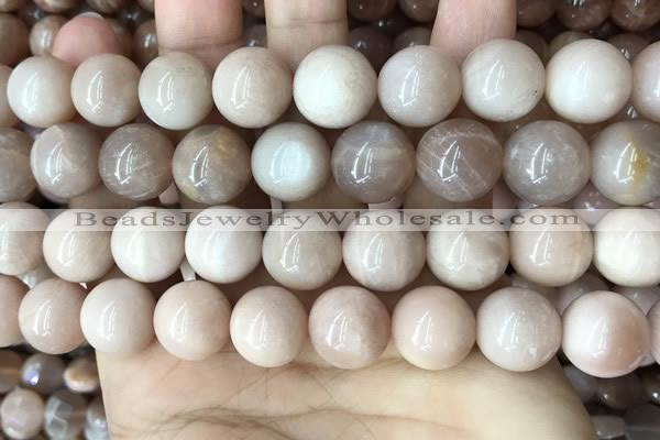 CMS1675 15.5 inches 14mm round moonstone beads wholesale