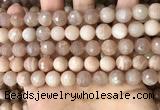 CMS1680 15.5 inches 10mm faceted round moonstone beads wholesale