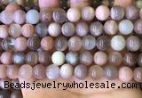 CMS1687 15.5 inches 10mm round rainbow moonstone beads wholesale