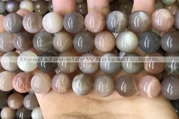 CMS1689 15.5 inches 14mm round rainbow moonstone beads wholesale