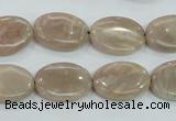 CMS17 15.5 inches 13*18mm oval moonstone gemstone beads wholesale