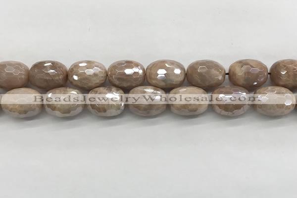 CMS1779 15.5 inches 15*20mm faceted drum AB-color moonstone beads