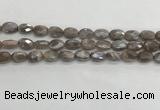 CMS1798 15.5 inches 8*12mm faceted oval AB-color moonstone beads