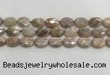 CMS1802 15.5 inches 15*20mm faceted oval AB-color moonstone beads