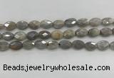 CMS1810 15.5 inches 8*12mm faceted oval AB-color moonstone beads