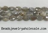 CMS1814 15.5 inches 13*18mm faceted oval AB-color moonstone beads