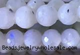 CMS1855 15.5 inches 6mm faceted round white moonstone beads wholesale