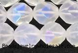 CMS1873 15.5 inches 10mm faceted nuggets AB-color white moonstone beads