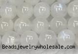 CMS1901 15.5 inches 6mm round white moonstone gemstone beads