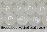 CMS1906 15.5 inches 6mm round white moonstone gemstone beads