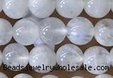 CMS1921 15.5 inches 6mm round white moonstone gemstone beads