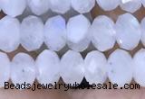 CMS1925 15.5 inches 4*6mm faceted rondelle white moonstone beads