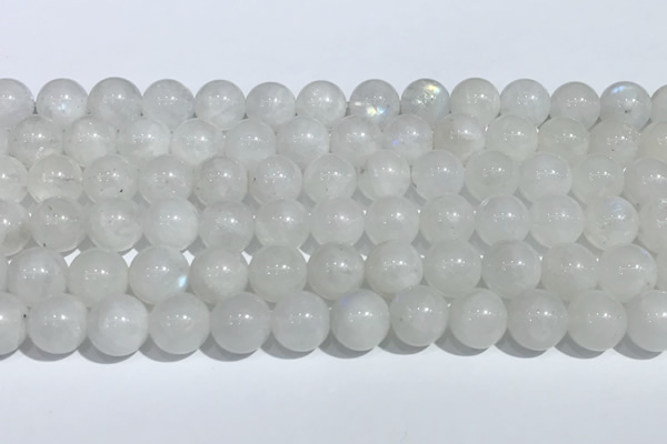 CMS2006 15.5 inches 8mm round white moonstone gemstone beads