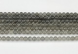 CMS2020 15.5 inches 6mm round black moonstone beads wholesale