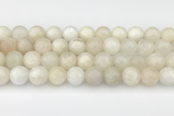 CMS2029 15.5 inches 10mm round white moonstone beads wholesale