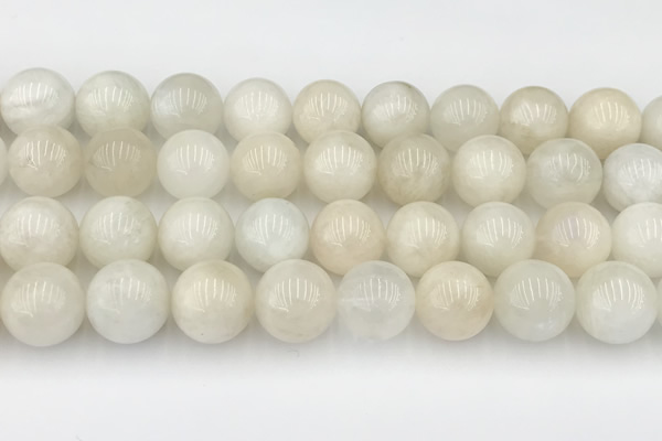 CMS2031 15.5 inches 14mm round white moonstone beads wholesale